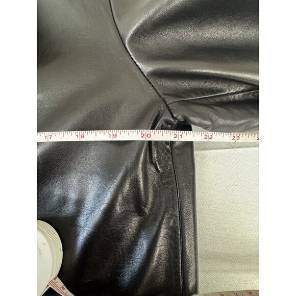 VTG Brooks Brothers Y2K Mens Black Leather Blazer M Old Money Quiet Luxury Layer - Picture 13 of 16